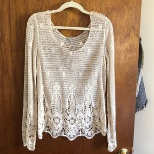 Urban Outfitters Boho Lace Sweater
